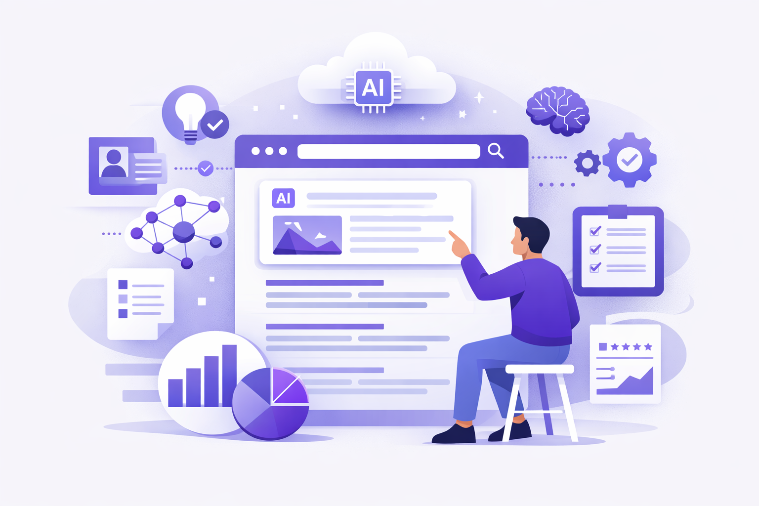 AI search and generative engines AIO GEO showing AI powered content analysis, search optimization, and data driven insights for modern SEO strategies